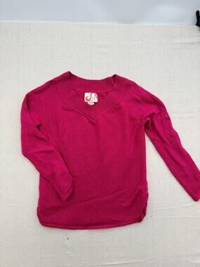 OP' Fuchsia V-Neck Sweater Top